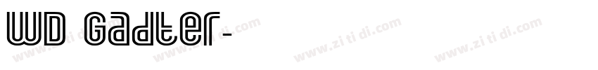 WD Gadter字体转换